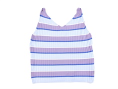 Kids ONLY clear sky/lavender frost striped top